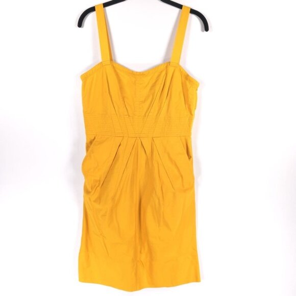 Marc Jacobs Dresses & Skirts - Marc by Marc Jacobs Yellow Sheath Mini Tank Sundress Dress Pockets Size 6